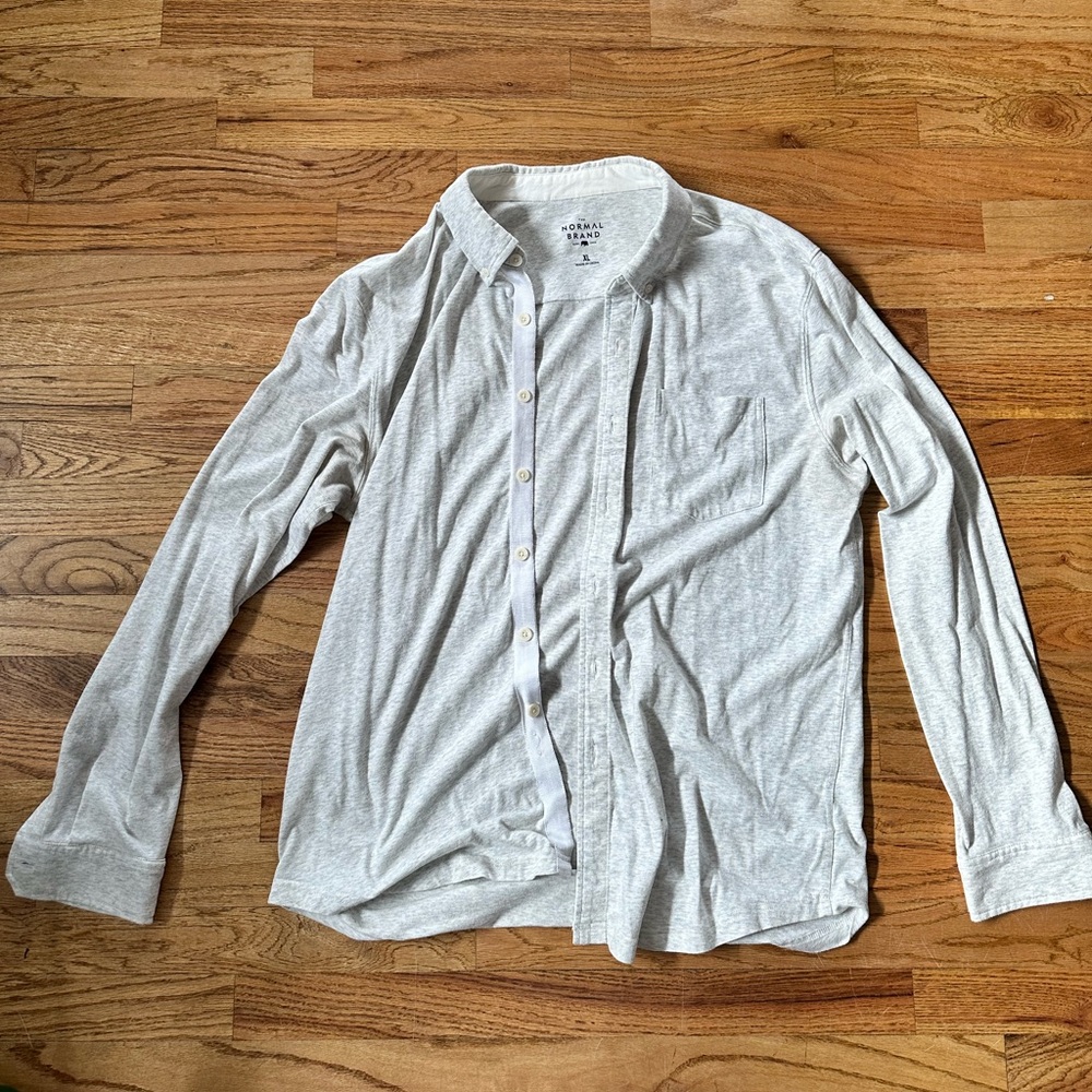 The Normal Brand, pure mess button up XL WHITE
